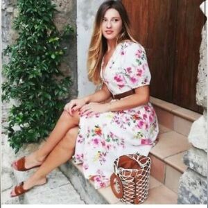 Zara dress The Long Romance Cotton Linen Floral Boho